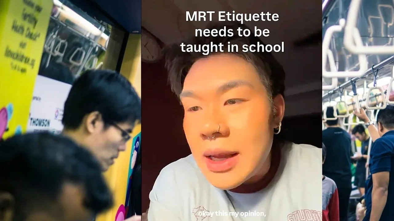 Singapore TikToker says students should learn MRT etiquette in primary school