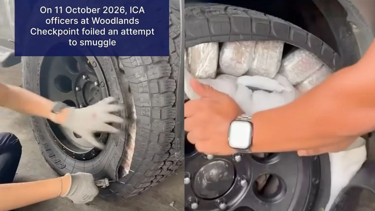 ICA seizes over 1,380 packets of duty-unpaid cigarettes concealed inside tyre rims