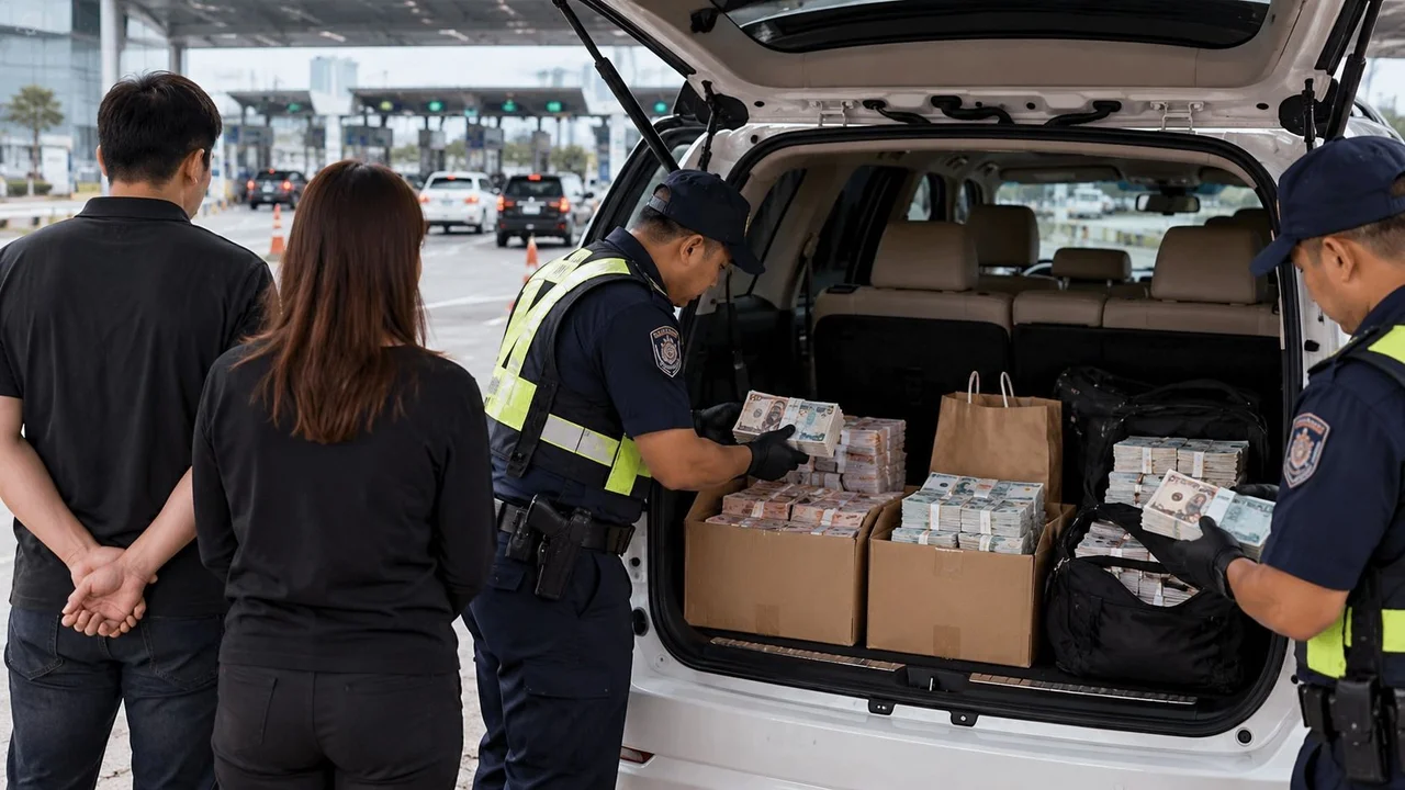S$919K worth of Singapore dollars and Malaysian ringgit seized in smuggling attempt by married couple from JB to SG