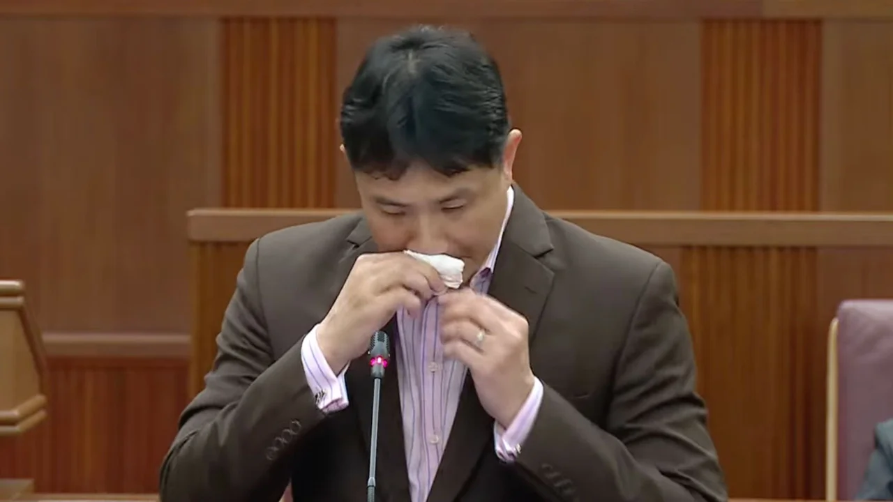 ‘This is the haze, sir’: WP MP Jamus Lim apologises for runny nose in Parliament