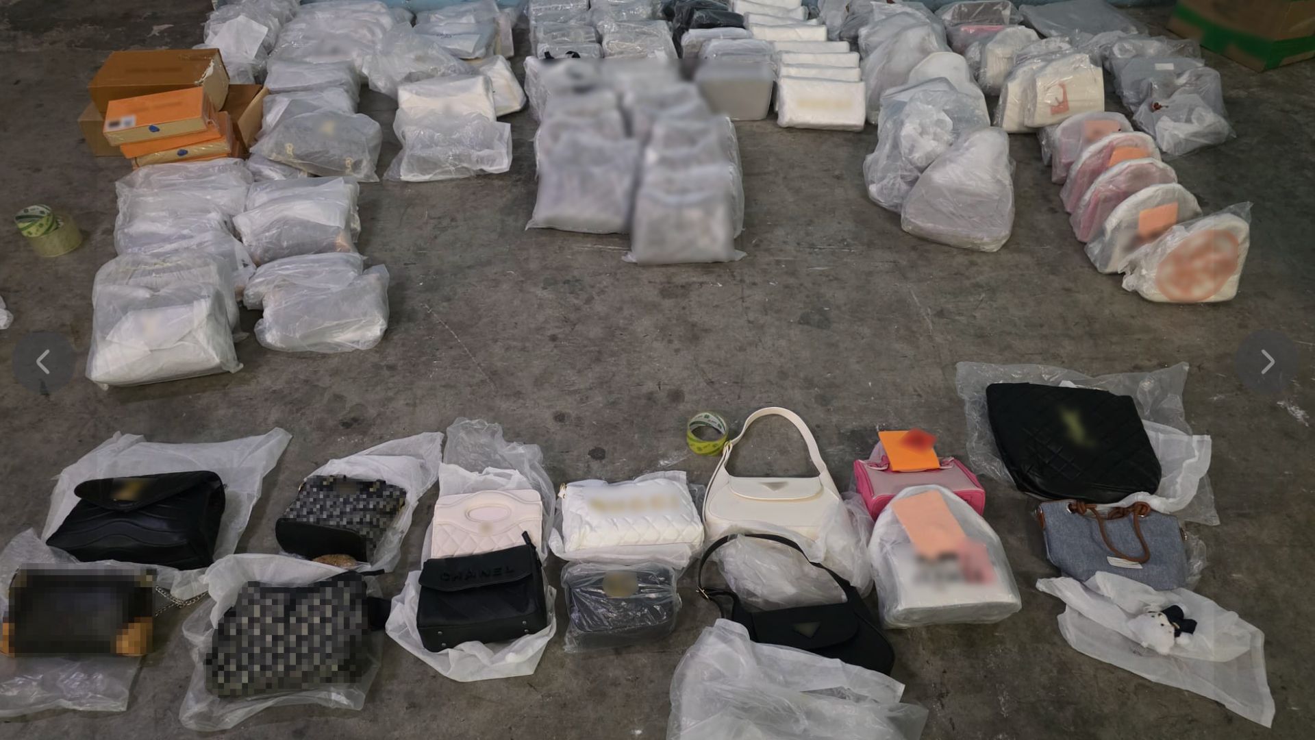 Immigration and Checkpoints Authority seized 200 counterfeit items