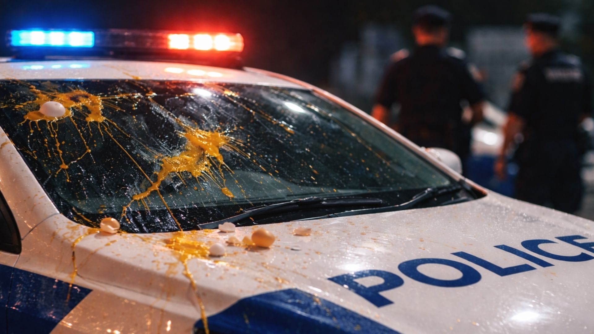 Man throws eggs at police cars, may face jail and caning for vandalism