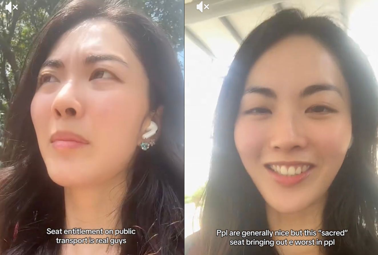 TikToker calls out “seat entitlement” on MRT, says reserved seats spark bad behaviour