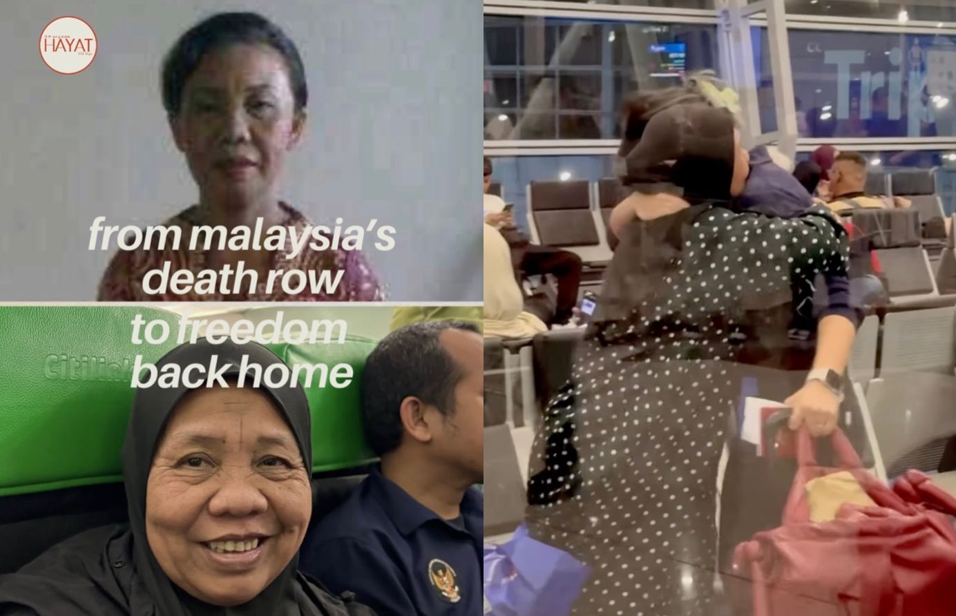 After nearly 15 years on death row in Malaysia, Indonesian grandmother comes home