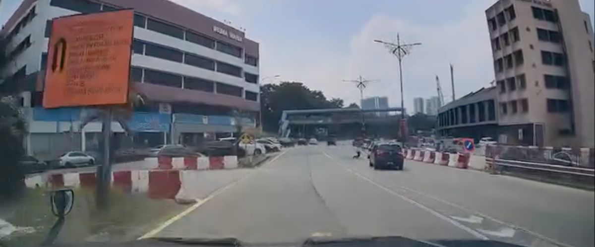 Singaporean injured in Johor Bahru after jaywalking collision with car