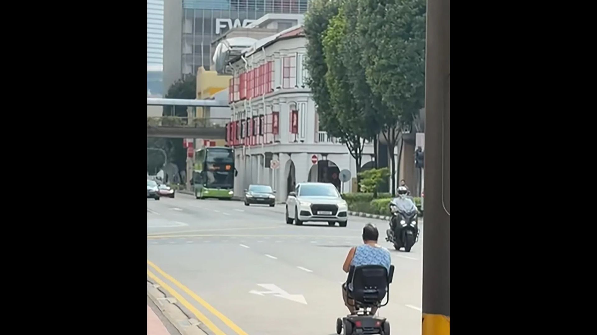 Woman filmed riding electric wheelchair on roadway where PMAs are prohibited