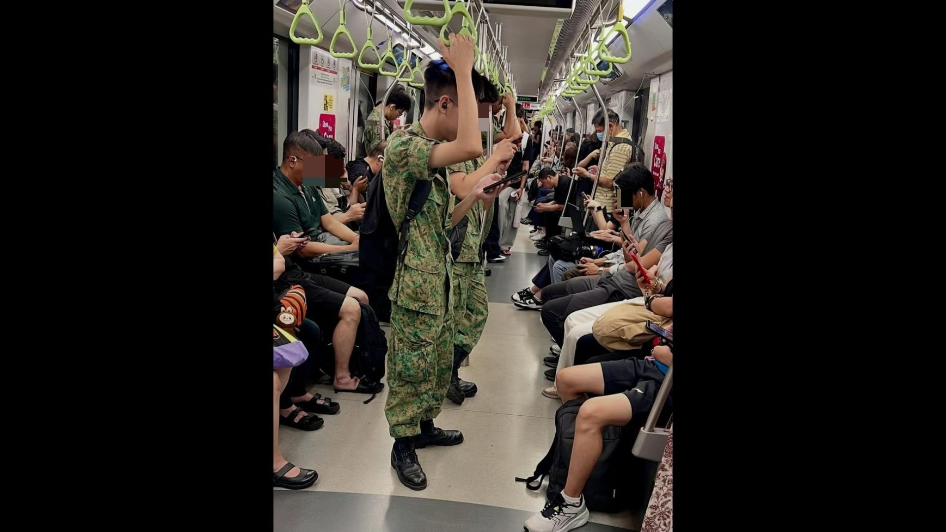 Man criticised online after calling out NSFs for using phones on MRT: ‘Cut our boys some slack, please’
