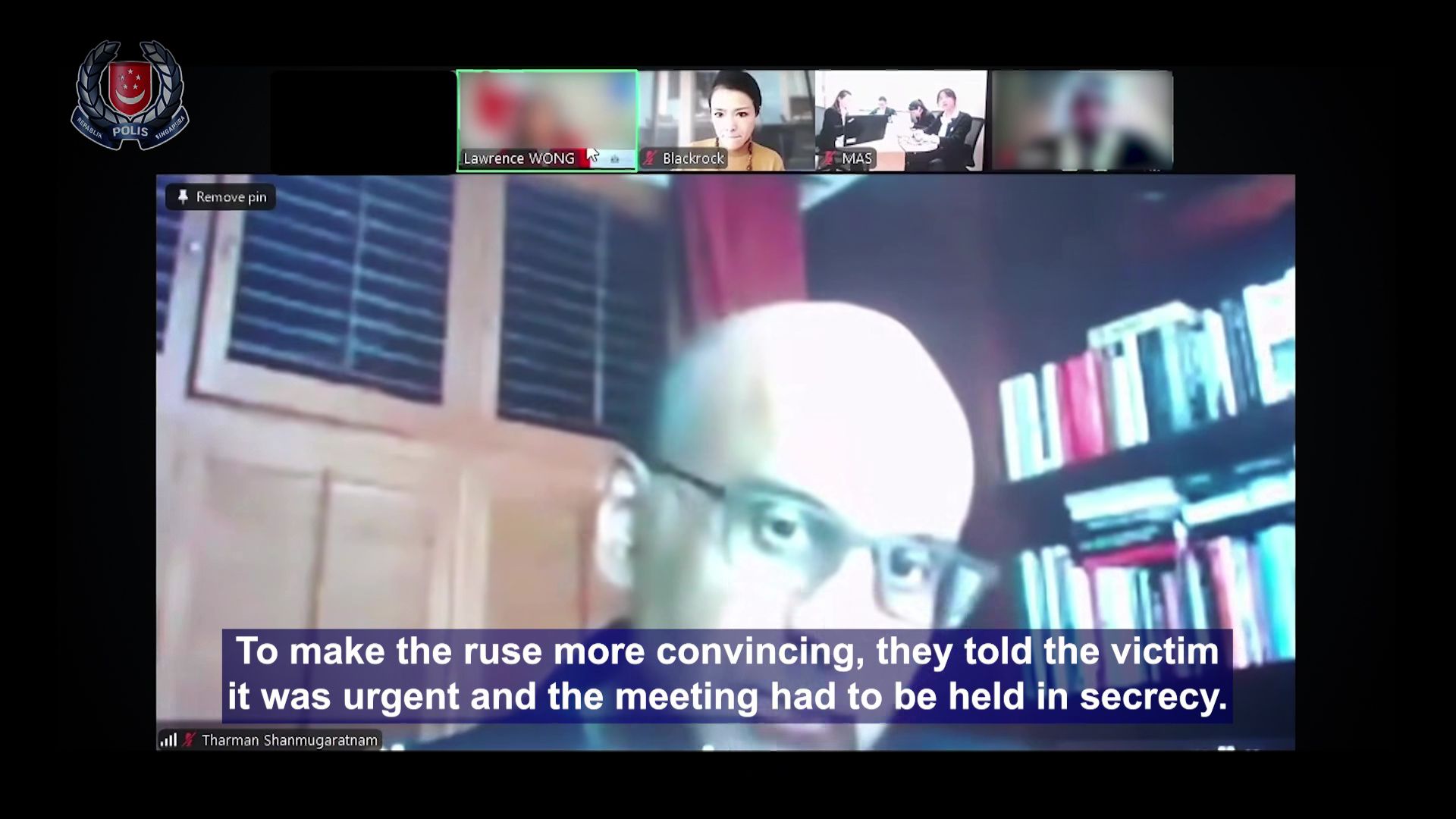 Police uncover footage of AI-generated fake Zoom meeting scam impersonating PM Wong that tricked victim out of S$4.9M