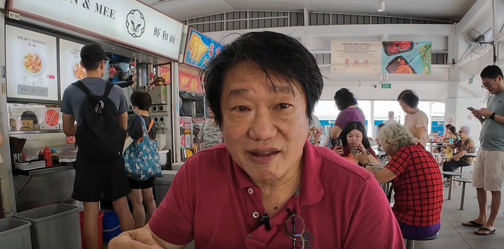 Kf Seetoh supports 216 Bedok Market hawkers amid TB scare, bumps into PAP MP Tan Kiat How
