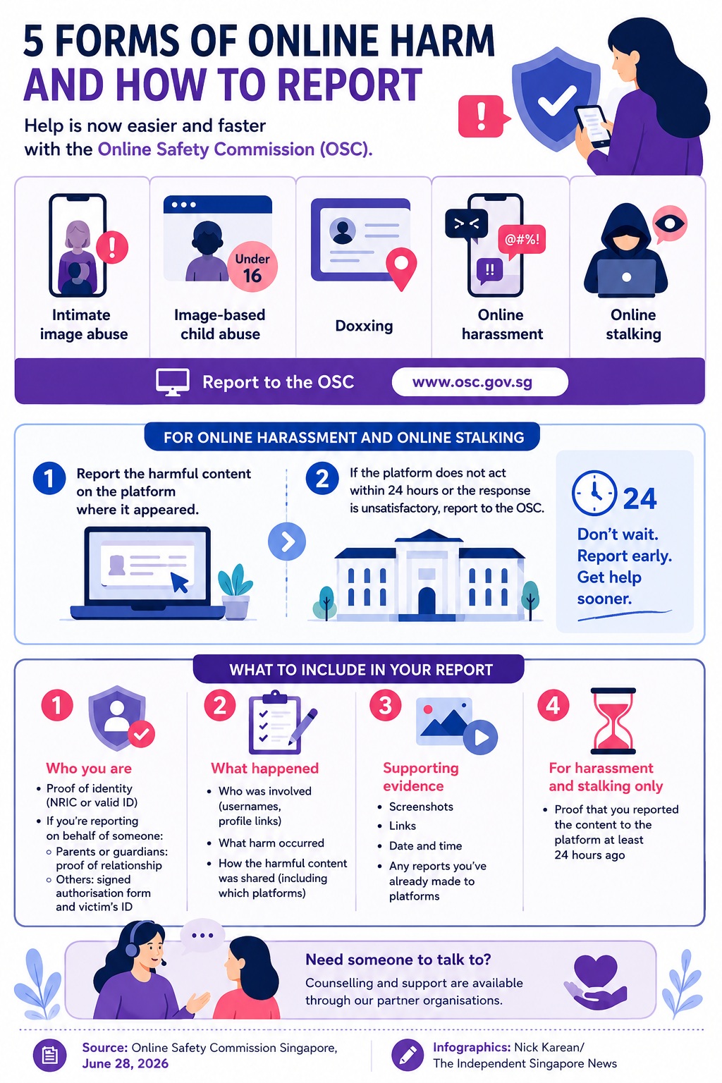 Reporting online harm made easy in Singapore