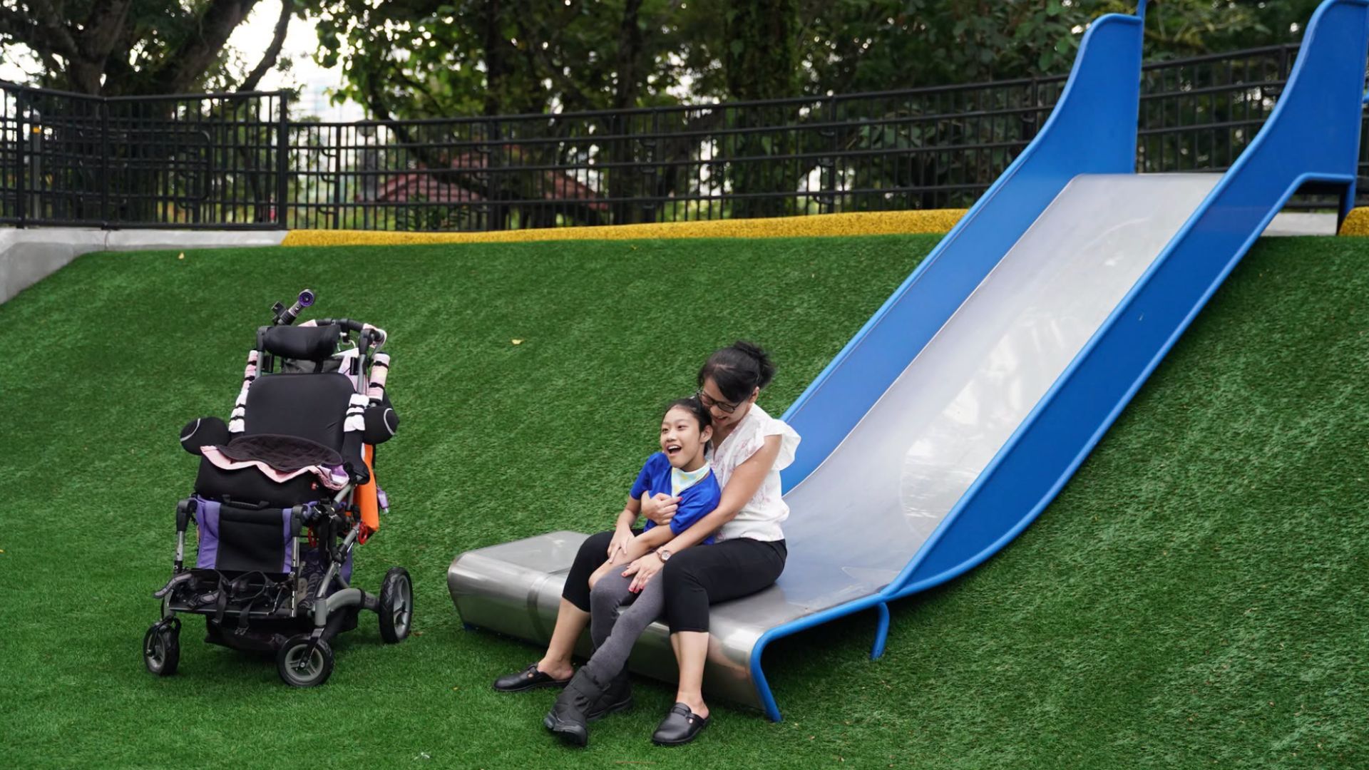 Made with care: Singapore’s first wheelchair-accessible slide is now open at the Magical Bridge Playground, promoting inclusivity for all 1 Photo