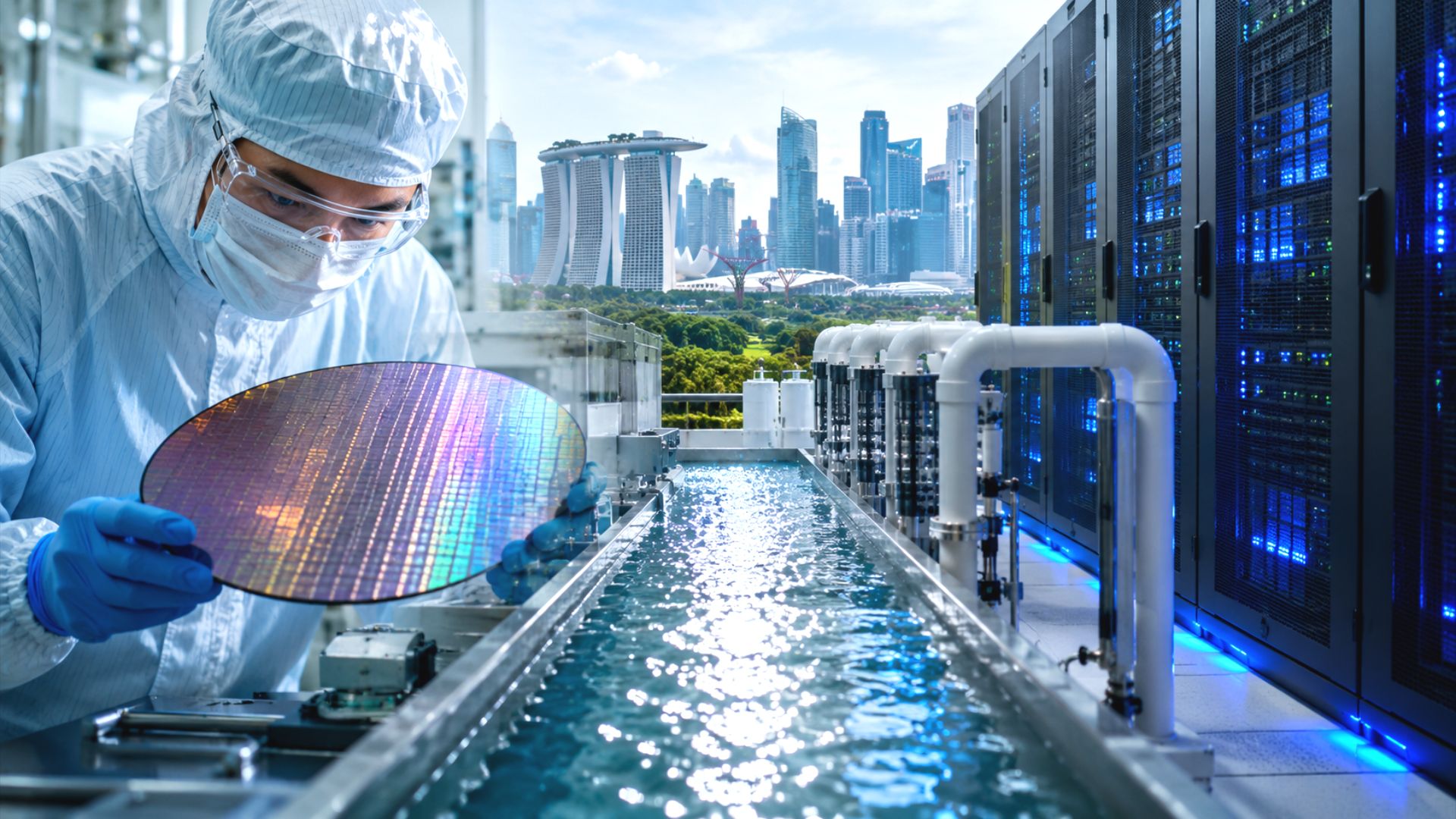 Singapore semiconductor and data centre sectors cut heavy water usage for cooling operations to ease pressure on limited water resources in SG