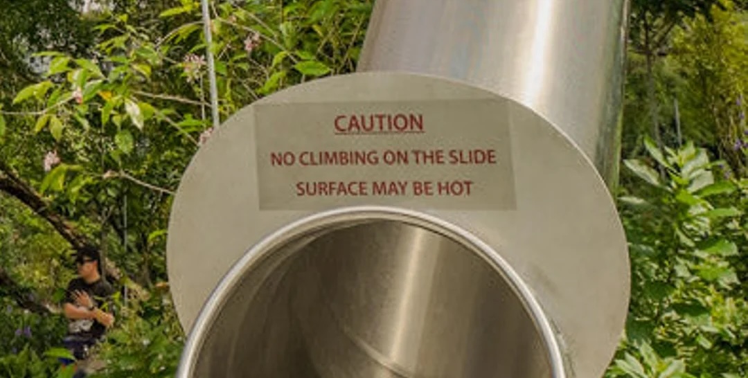 sign on slide