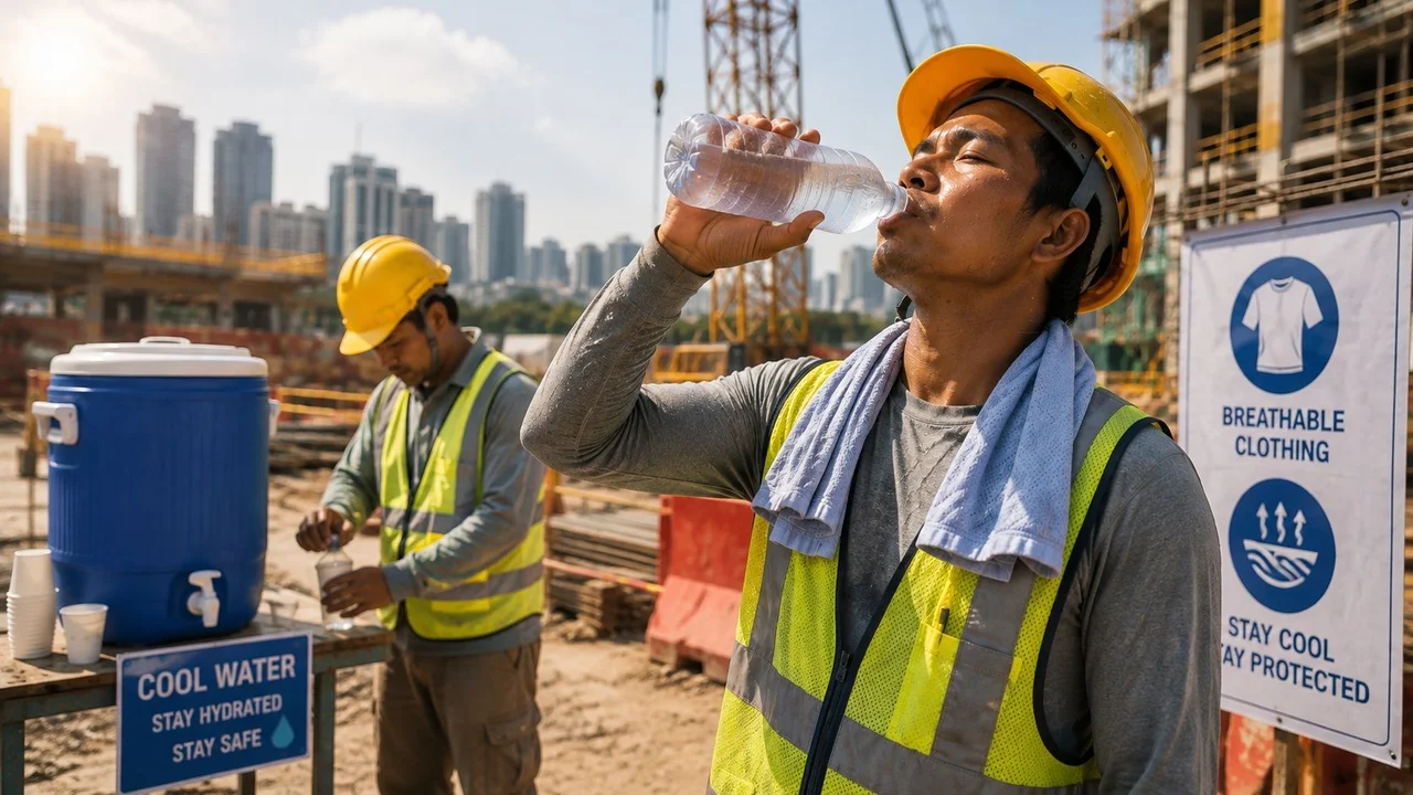 MOM: Employers in Singapore to be mandated to provide cool water and breathable clothing for outdoor workers amid rising heat risks