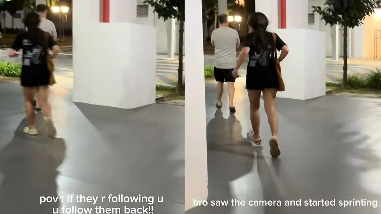 Man apologises & runs away after 2 women follow him over alleged stalking in Sengkang