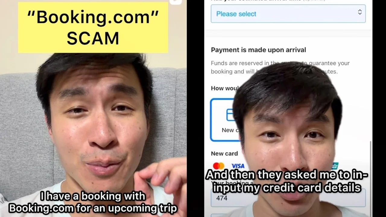 Singapore man posts warning after almost getting scammed by fake Booking.com link