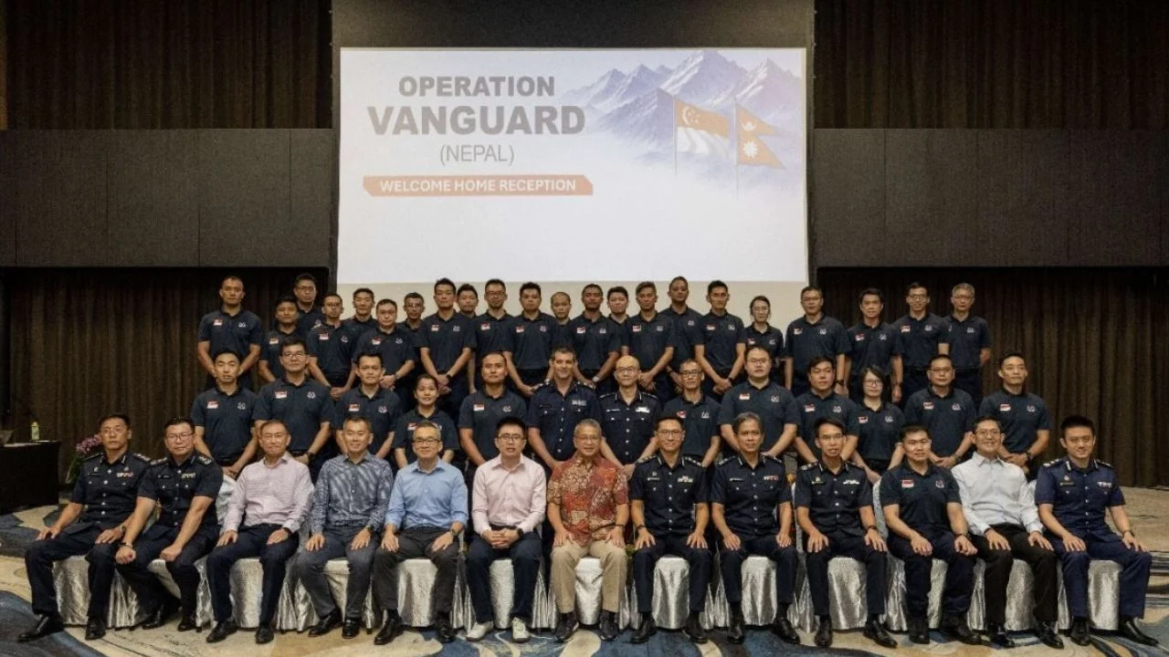 35 Singapore officers deployed to Nepal return after supporting disaster victim identification and drone training