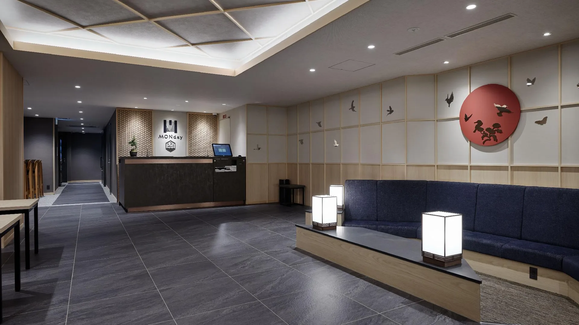 교토 Premium Apart MONday KYOTO GOJO 4성급 호텔 로비