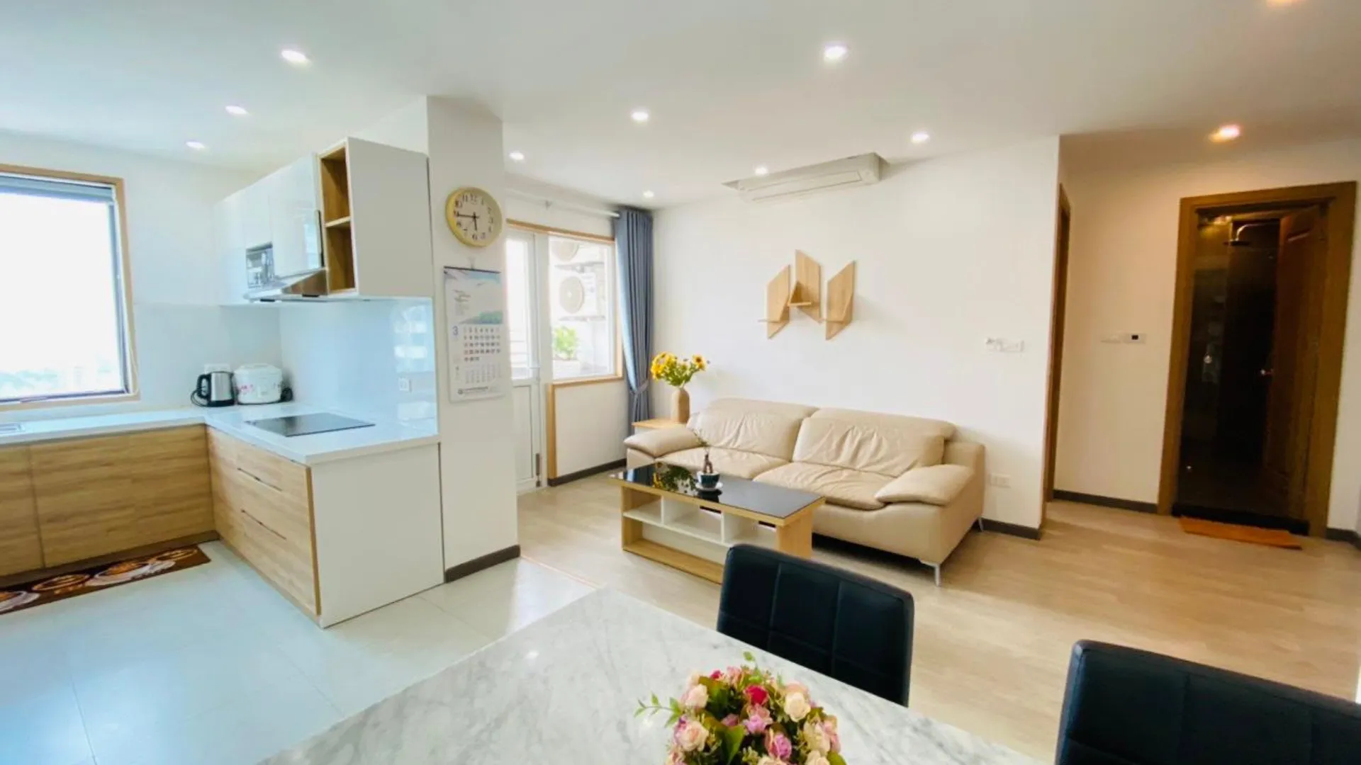 다낭 프억 미의 아파트먼트 (100m², 침실 3개, 프라이빗 욕실 2개) 3성급 싱글룸 객실