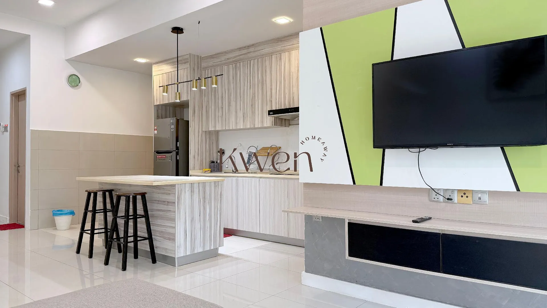 코타키나발루 탄중 아루의 아파트먼트 (91m², 침실 2개, 프라이빗 욕실 2개) 4성급 싱글룸 스위트룸