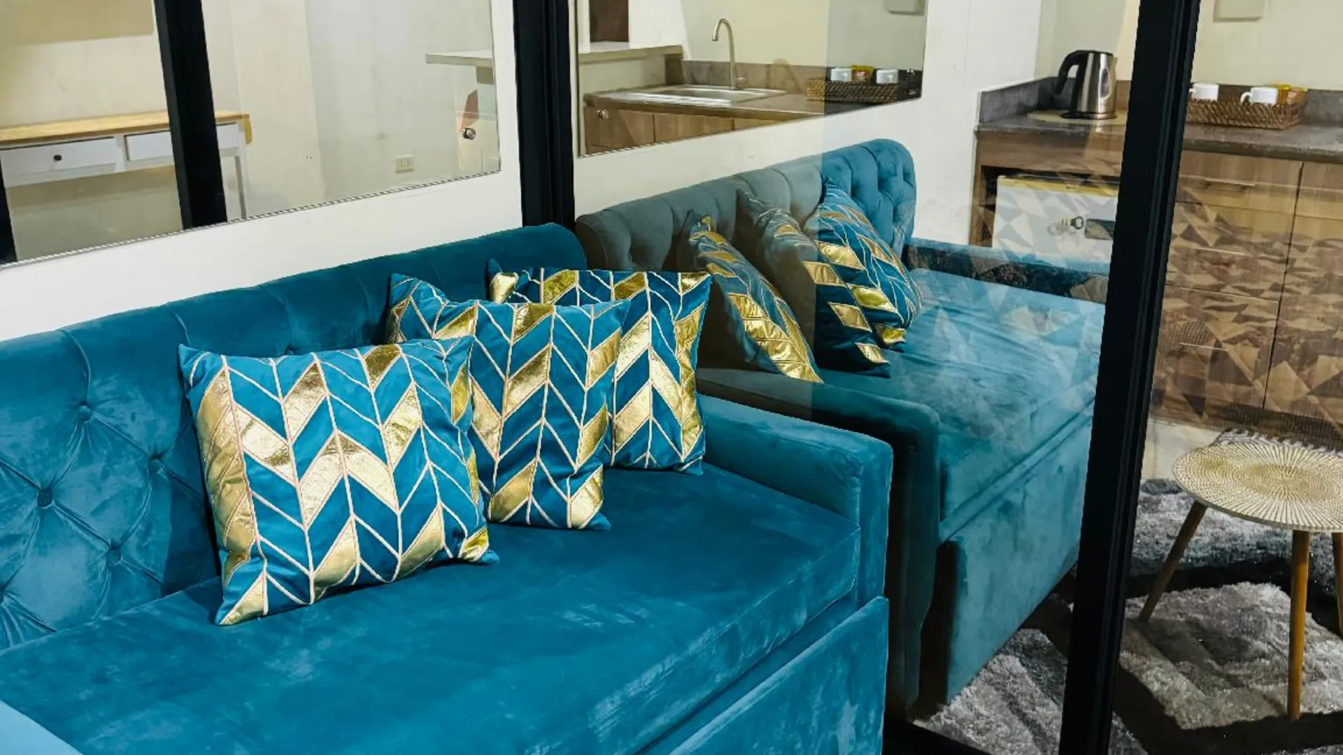 세부 사파테라의 아파트먼트 (22m², 침실 1개, 프라이빗 욕실 1개) 1성급 싱글룸 레스토랑