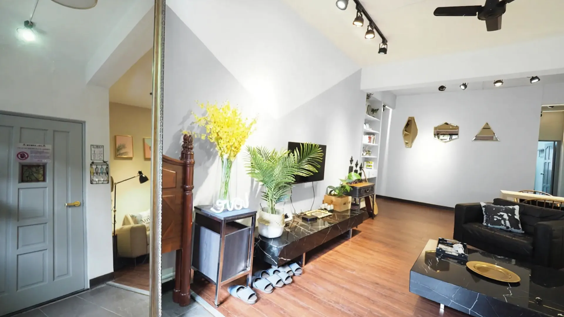 타이베이 다안 구의 아파트먼트 (100m², 침실 3개, 프라이빗 욕실 1개) 2성급 싱글룸 전망