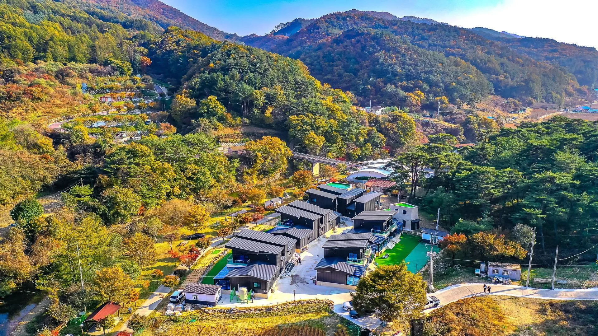 상주 아이 사랑 키즈 풀빌라 3성급 게스트하우스 전망