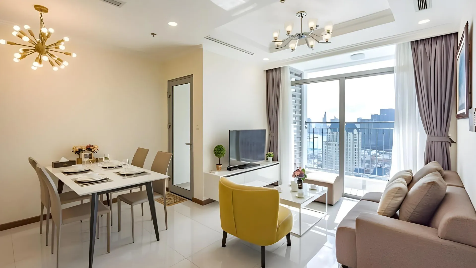 호치민 빈탄의 프라이빗 하우스 (72m², 침실 2개, 프라이빗 욕실 2개) 5성급 싱글룸 객실