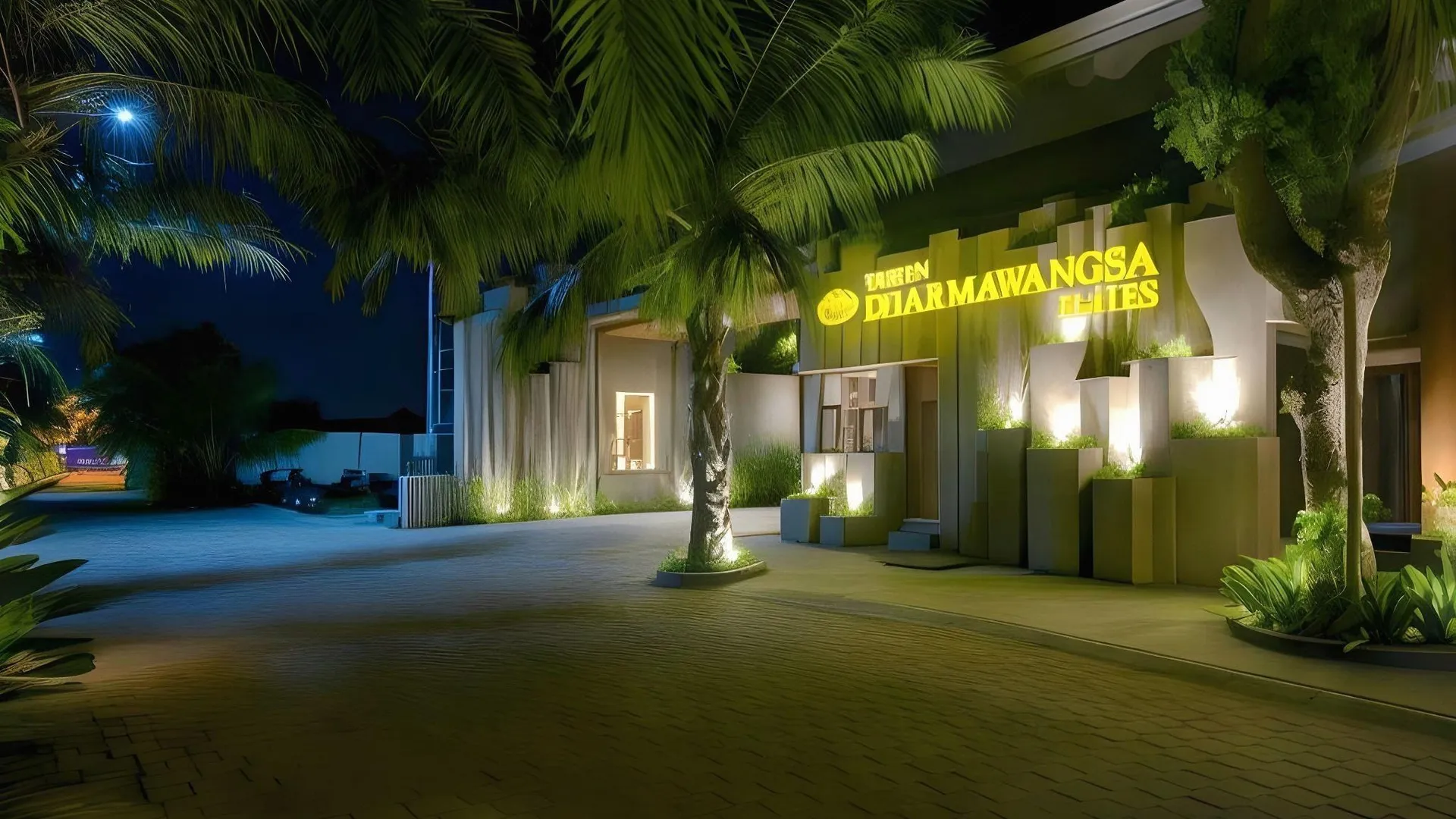 발리 타만 다르마왕사 스위트 4성급 호텔 객실