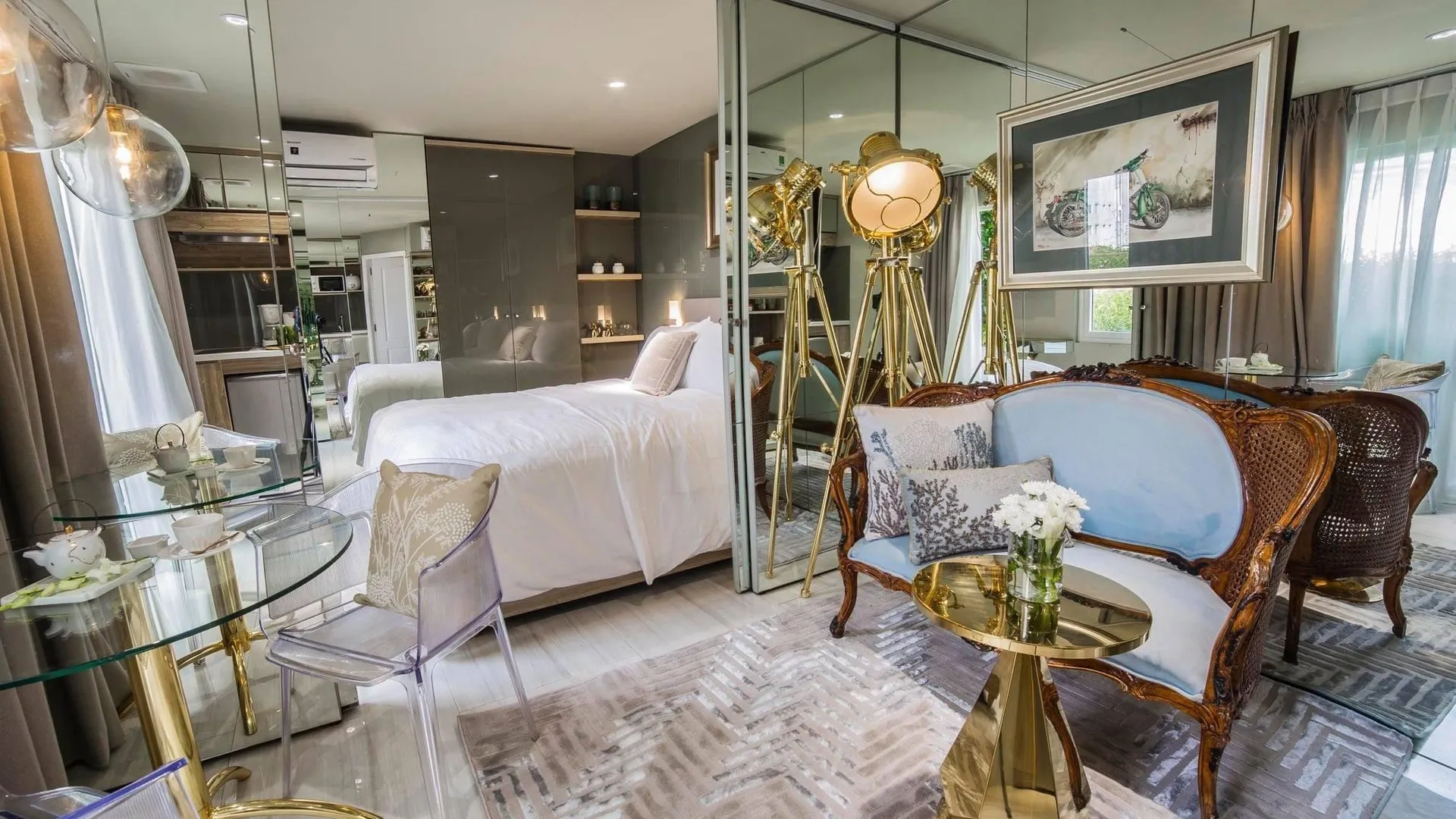 호치민 베드 인 타운 사이공 3성급 호텔 스위트룸