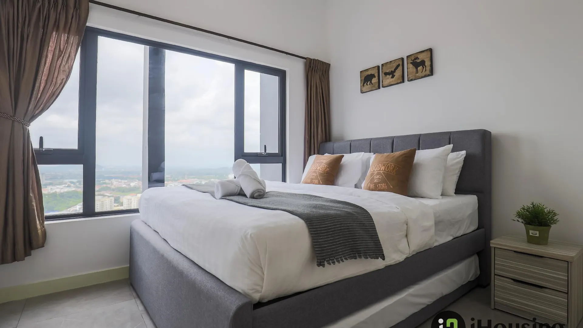 말라카 멜라카 라야의 아파트먼트 (72m², 침실 2개, 프라이빗 욕실 2개) 3성급 싱글룸 레스토랑