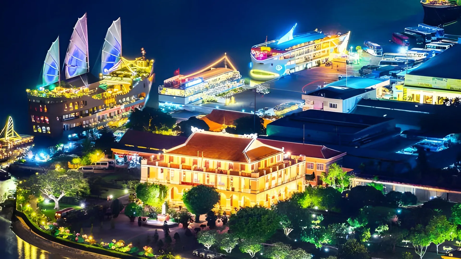 호치민 다이아몬드 크라운 호텔 3성급 호텔 레스토랑