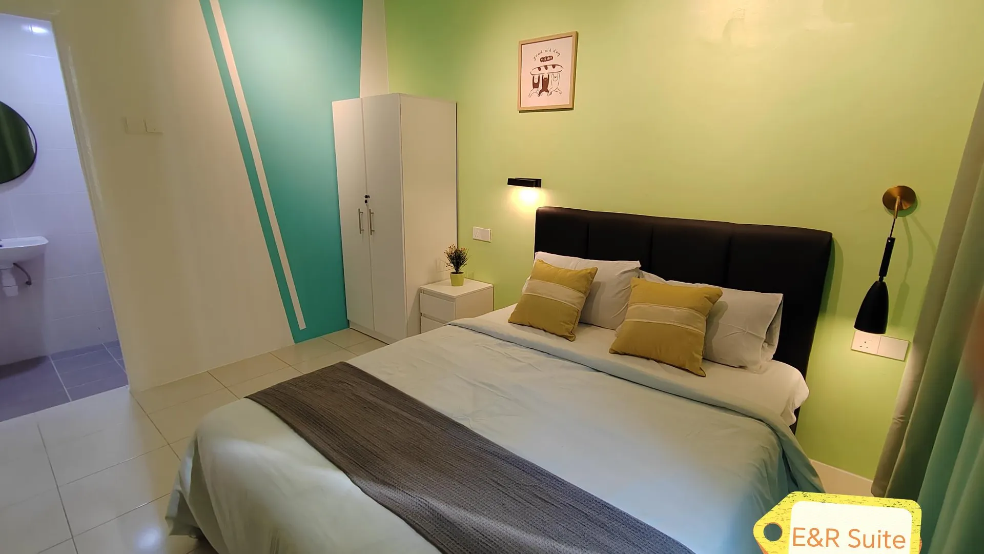 이포 캄풍 자와의 아파트먼트 (66m², 침실 2개, 프라이빗 욕실 2개) 4성급 게스트하우스 객실