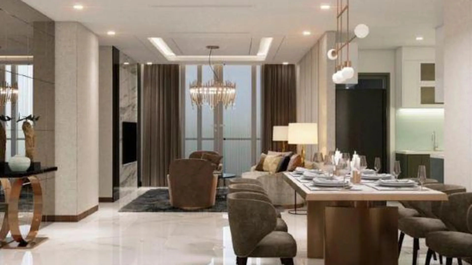 호치민 Orient Paris Landmark Tower Apartment 4성급 호텔 로비