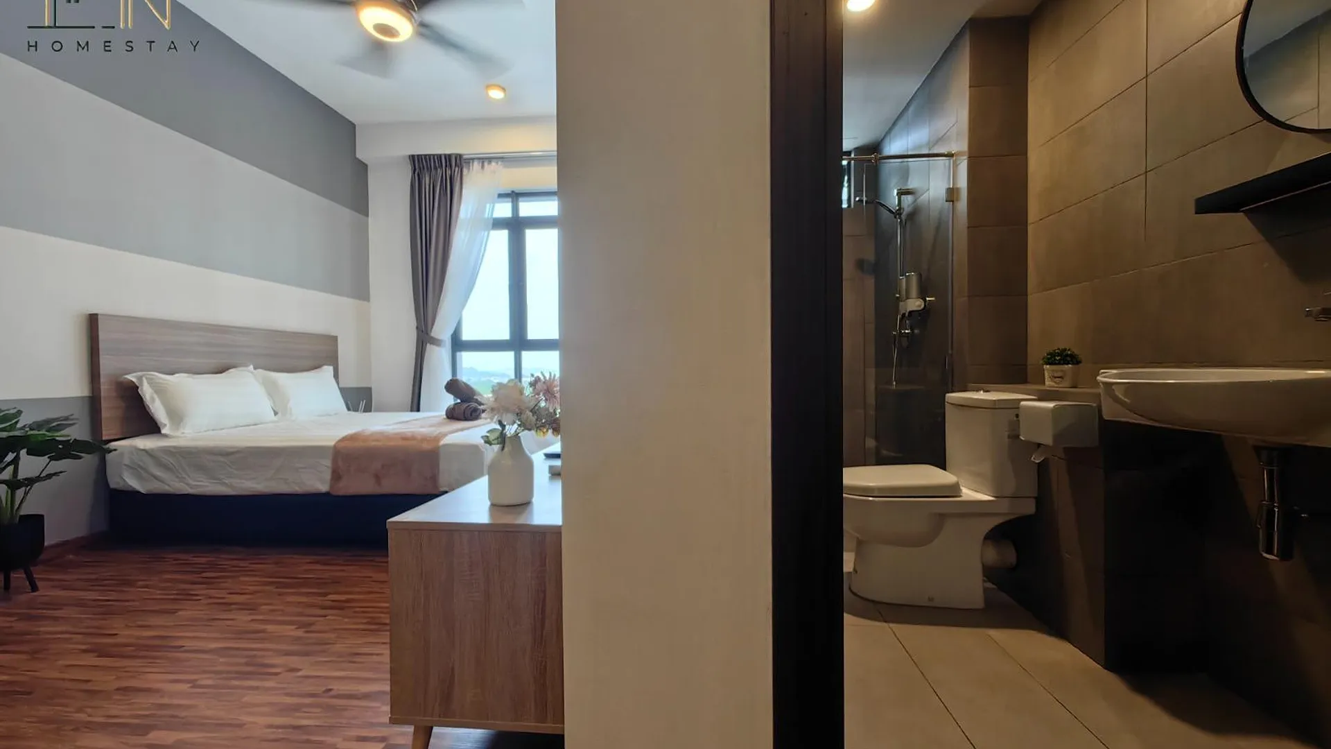 코타키나발루 크파얀의 스튜디오 아파트먼트 (50m², 프라이빗 욕실 1개) 3성급 싱글룸 스위트룸