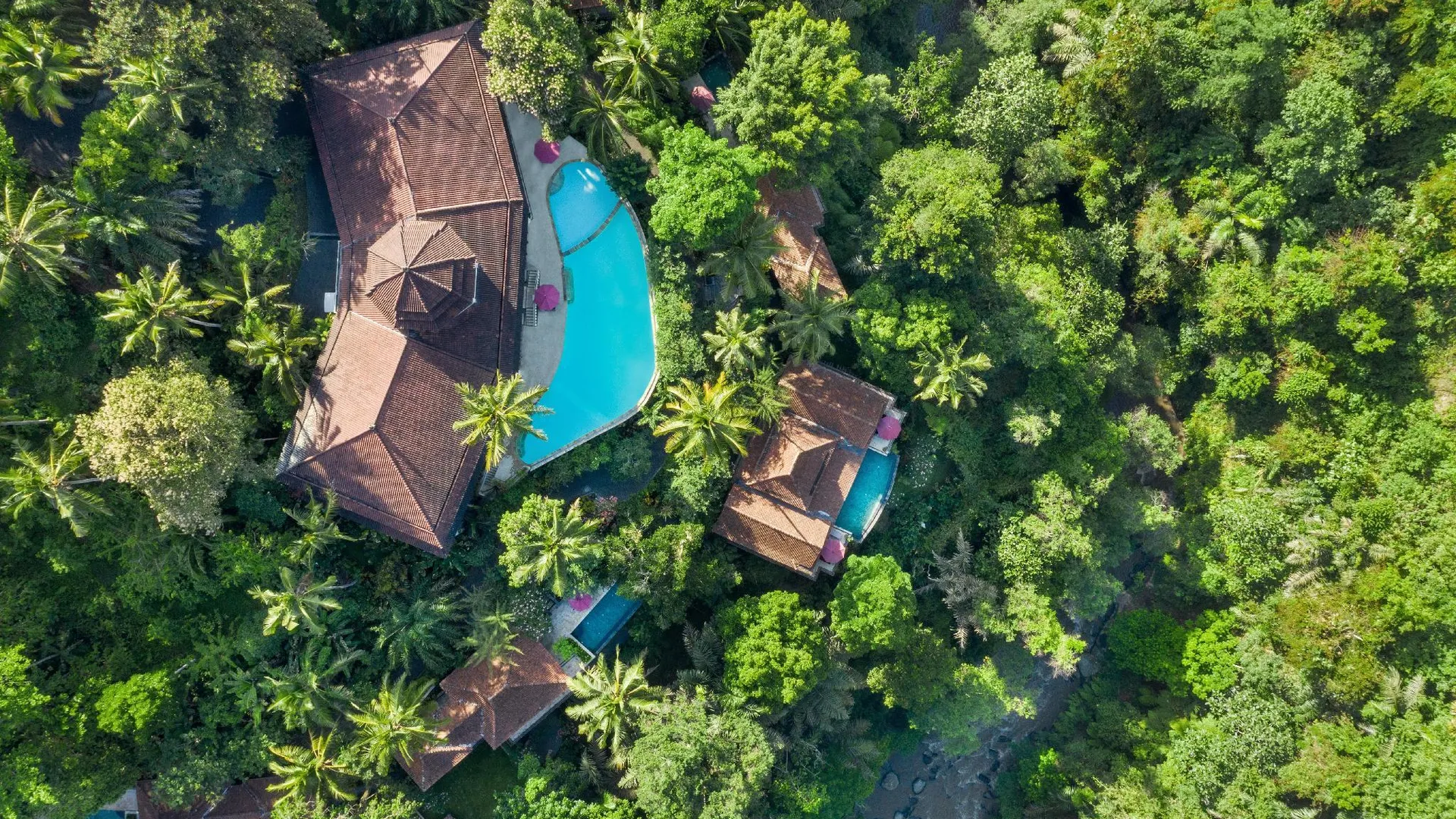 발리 아융 리조트 우붓 5성급 호텔 객실