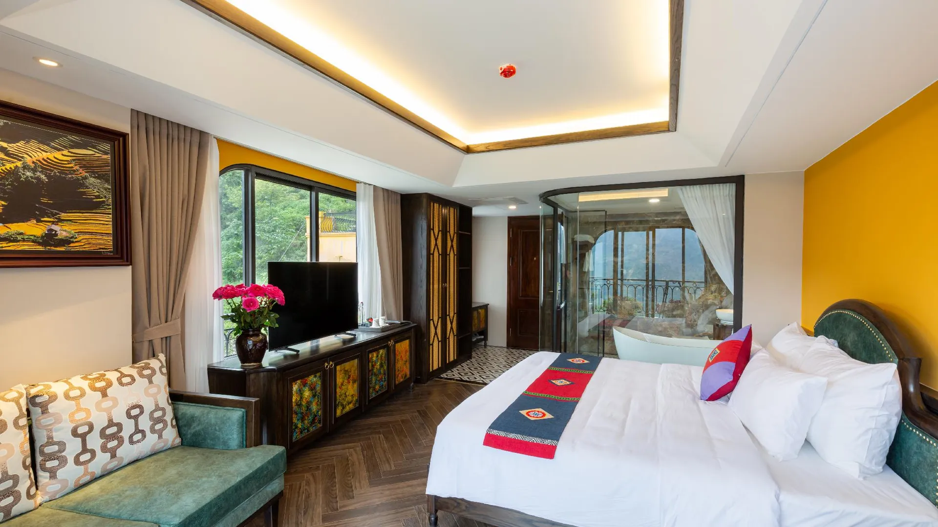 사파 판시판뷰 호텔 3성급 호텔 스위트룸