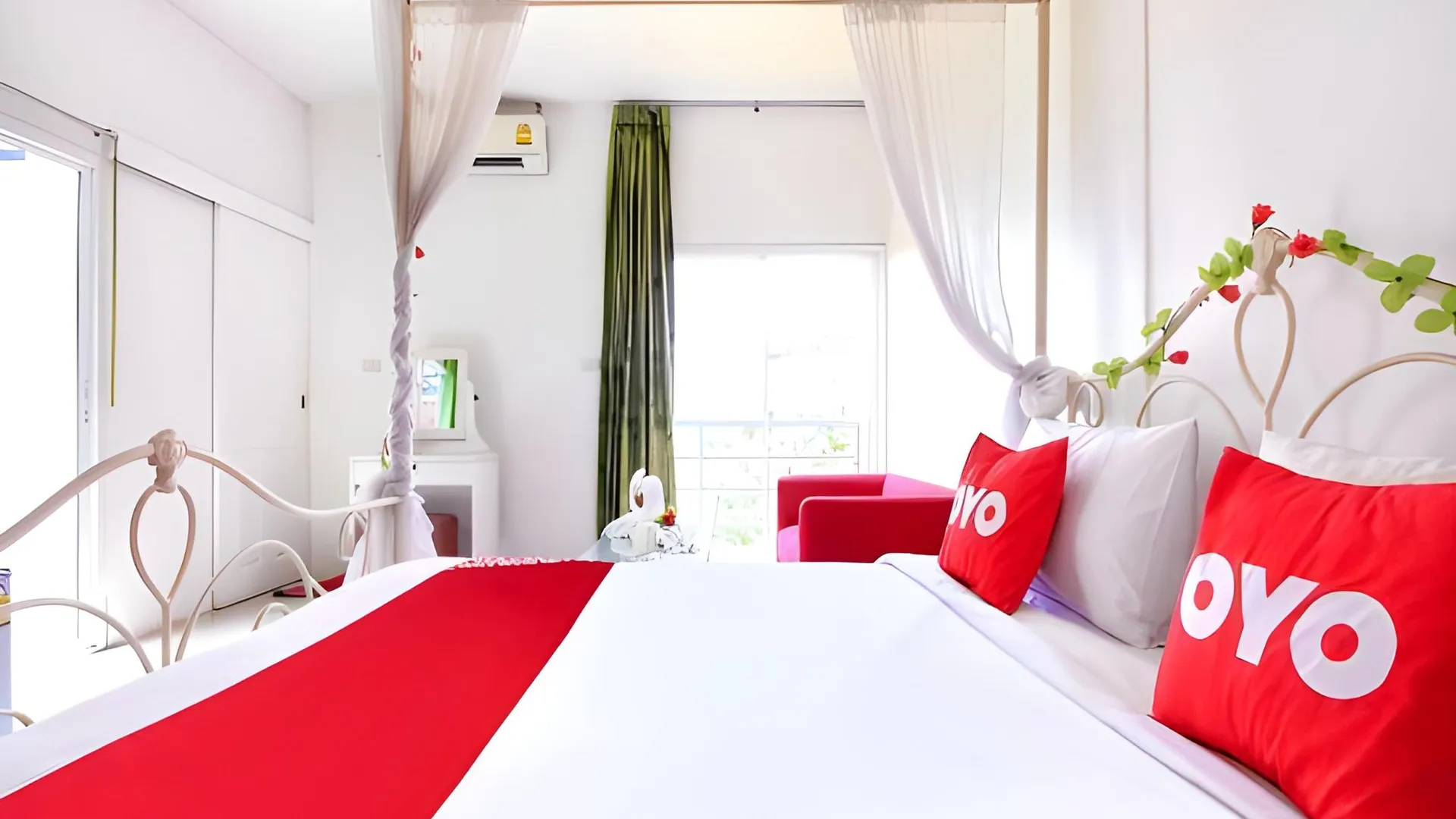 방콕 OYO 318 팍디 리조트 - 직원 백신 접종 2성급 호텔 스위트룸