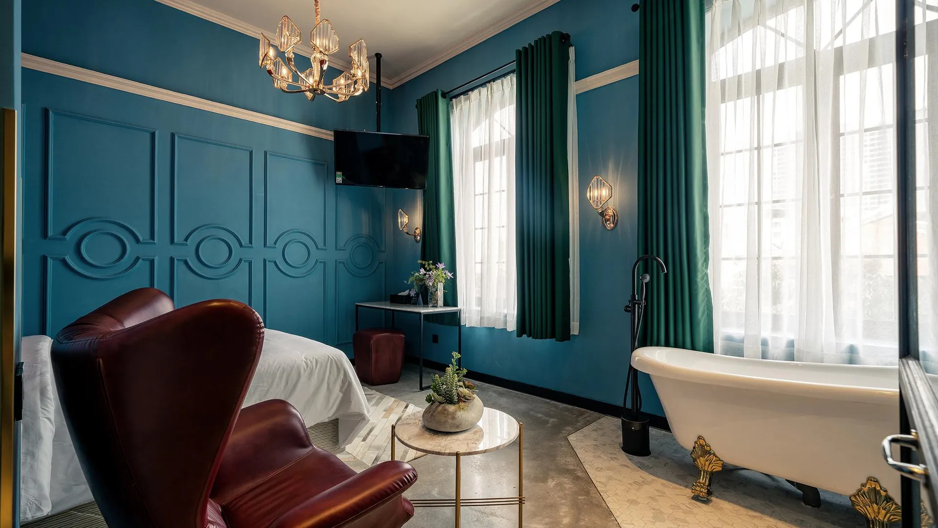 호치민 호텔 르 자르댕 쎄크레 사이공 호텔 스위트룸