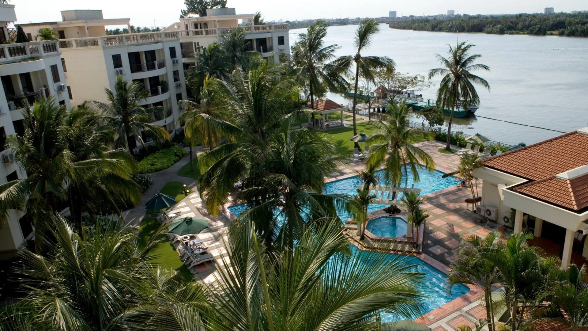 호치민 리버사이드 서비스 아파트먼트 4성급 호텔 로비