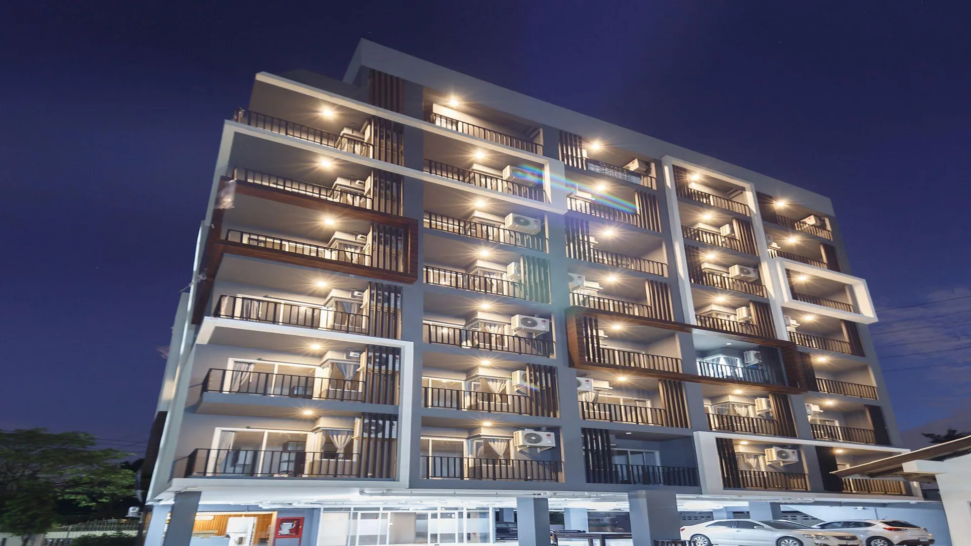 방콕 Q 스페이스 레지던스 2성급 호텔 객실