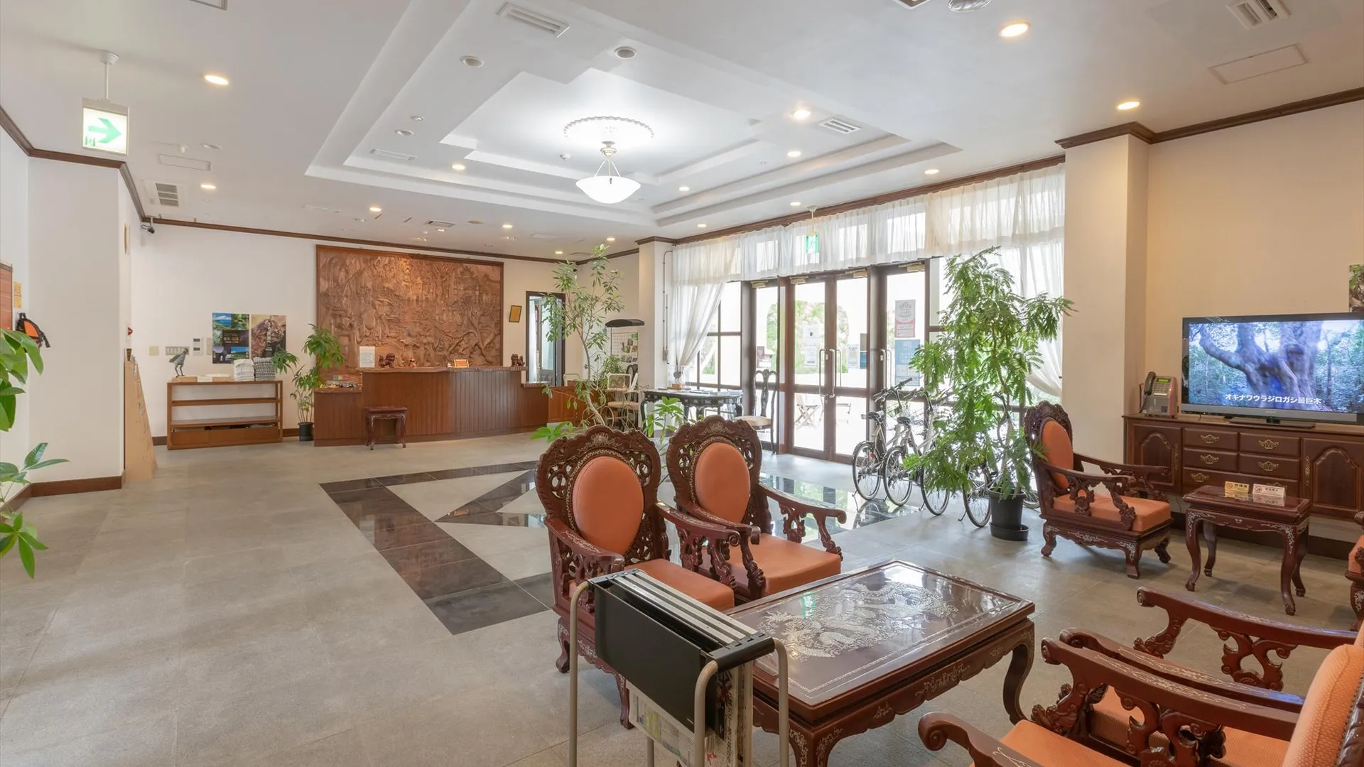 오키나와 본섬 아다 가든 호텔 오키나와 3성급 호텔 로비