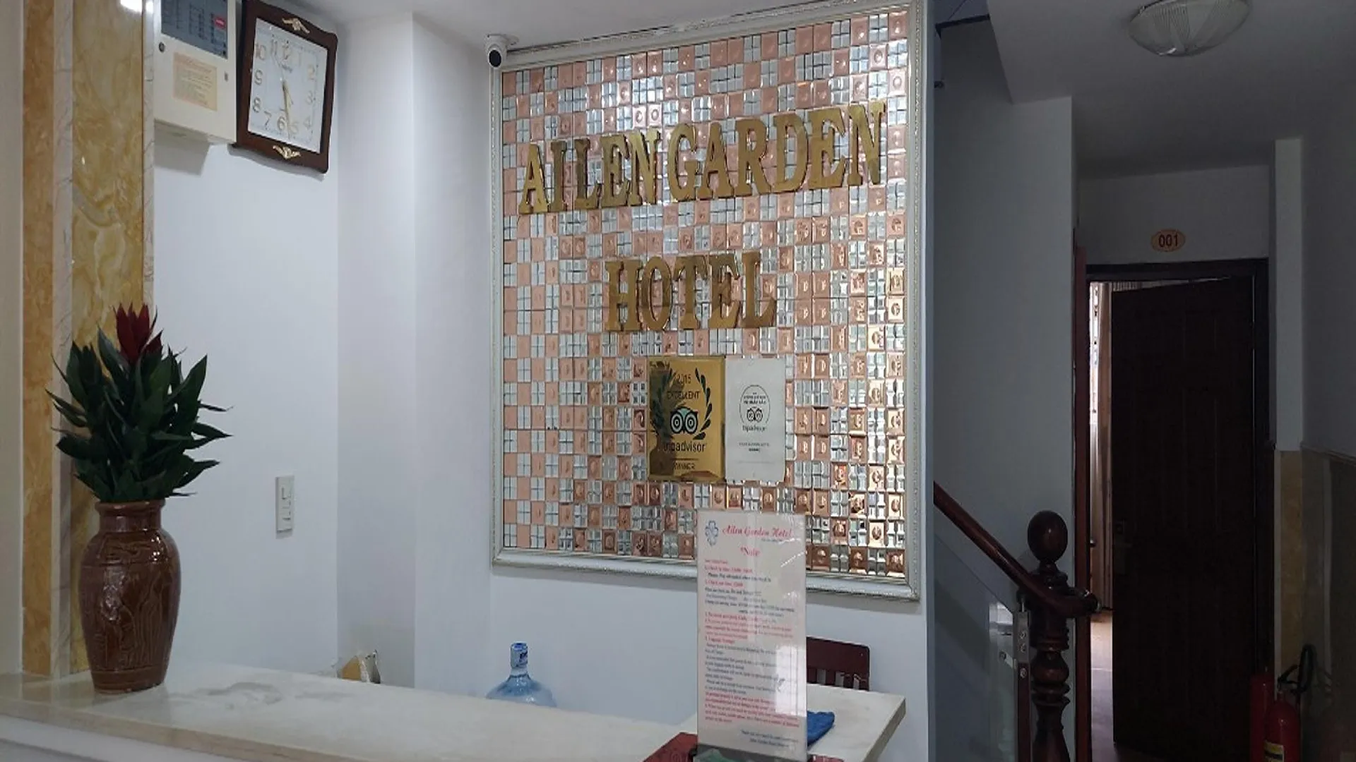 호치민 에일리언 가든 호텔 2성급 호텔 로비