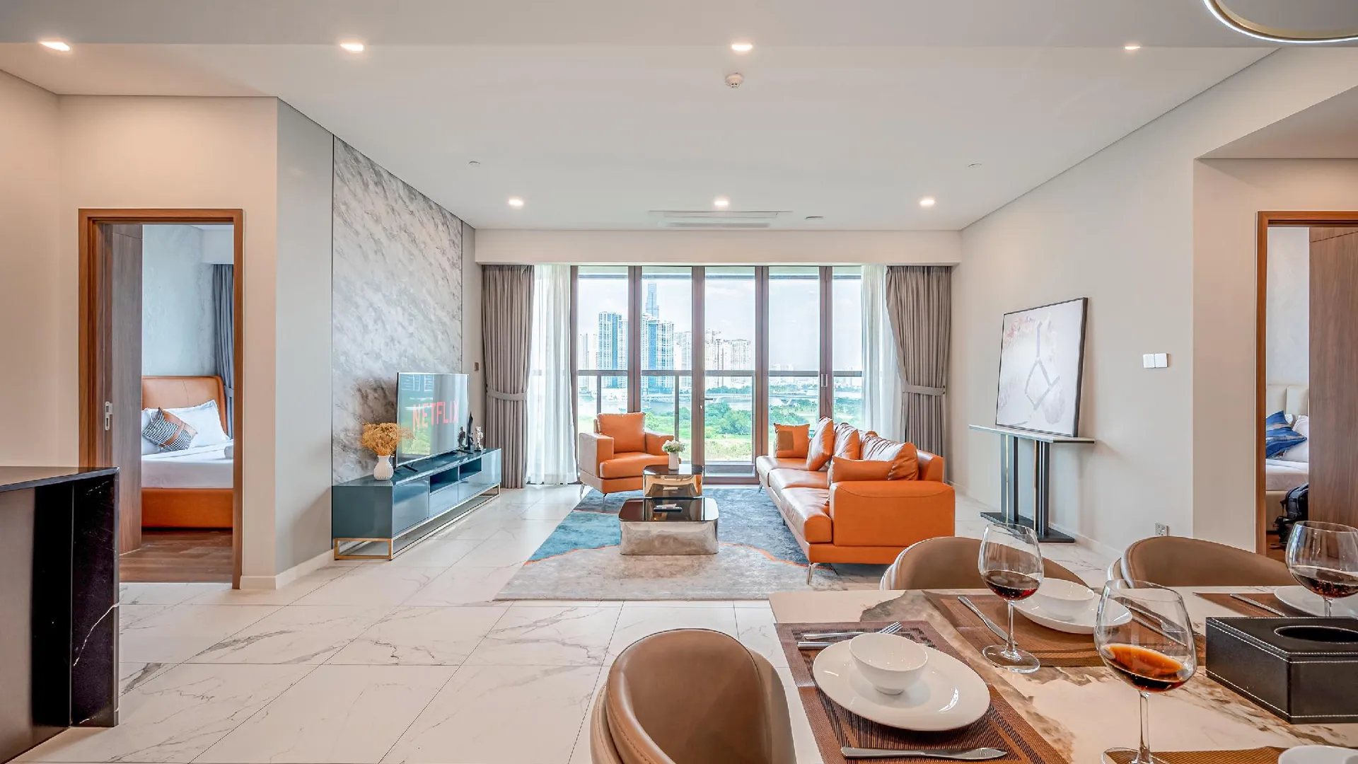 호치민 메트로폴 컬렉션스 바이 트루스테이 5성급 호텔 스위트룸