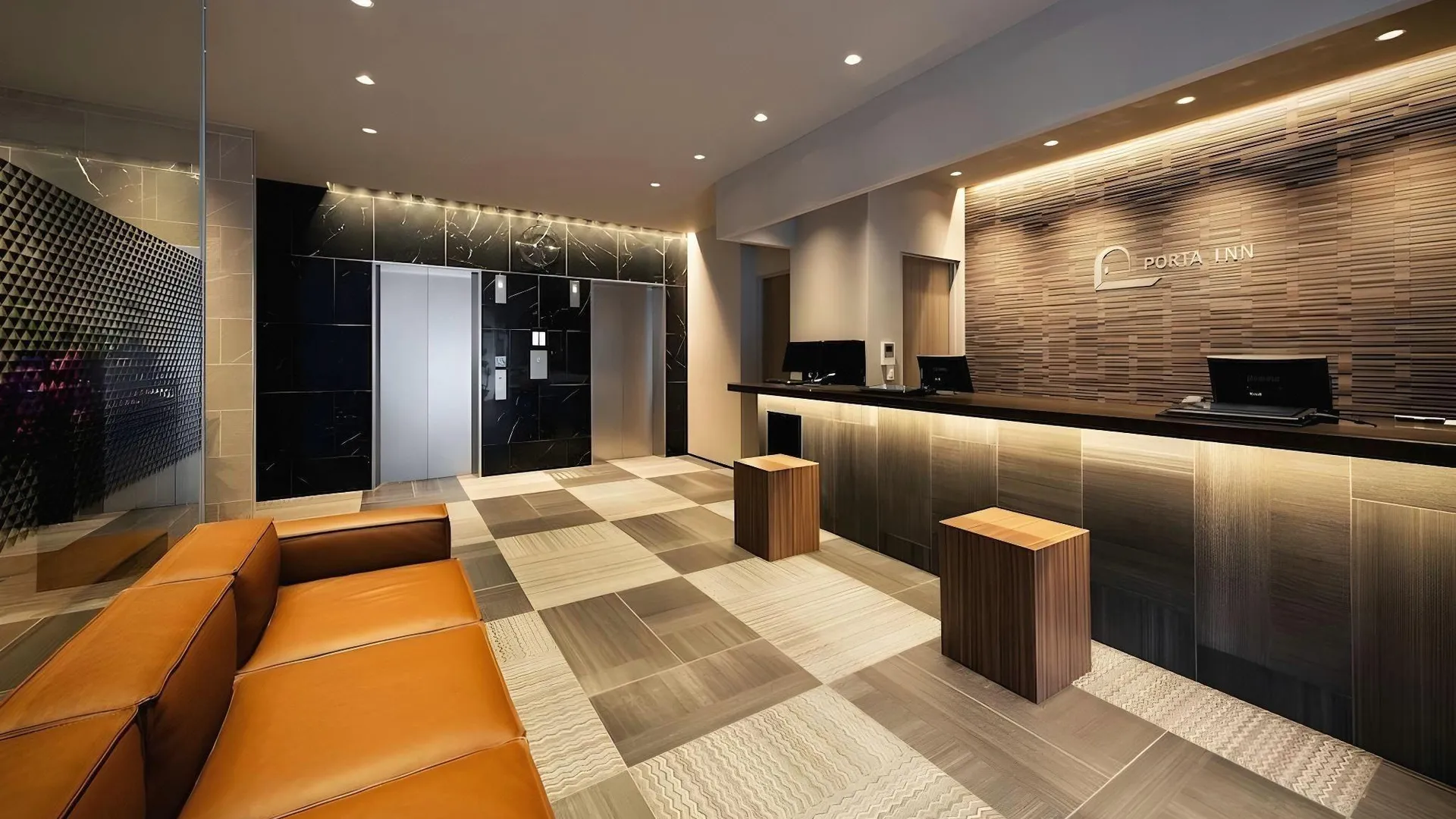 오사카 Porta Inn bentencho 3성급 호텔 로비