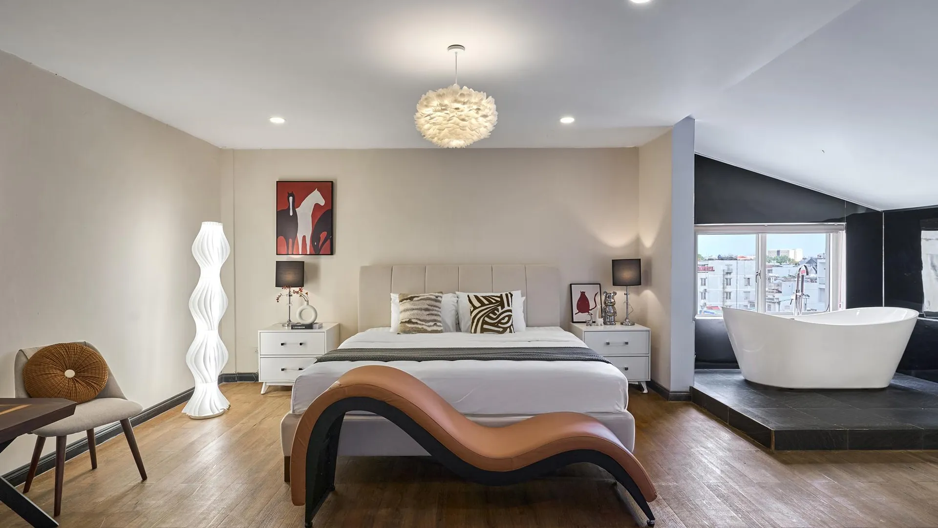 호치민 더 패션 럭스 에어포트 호텔 아파트먼트 - 프리 에어포트 트랜스퍼 3성급 호텔 스위트룸