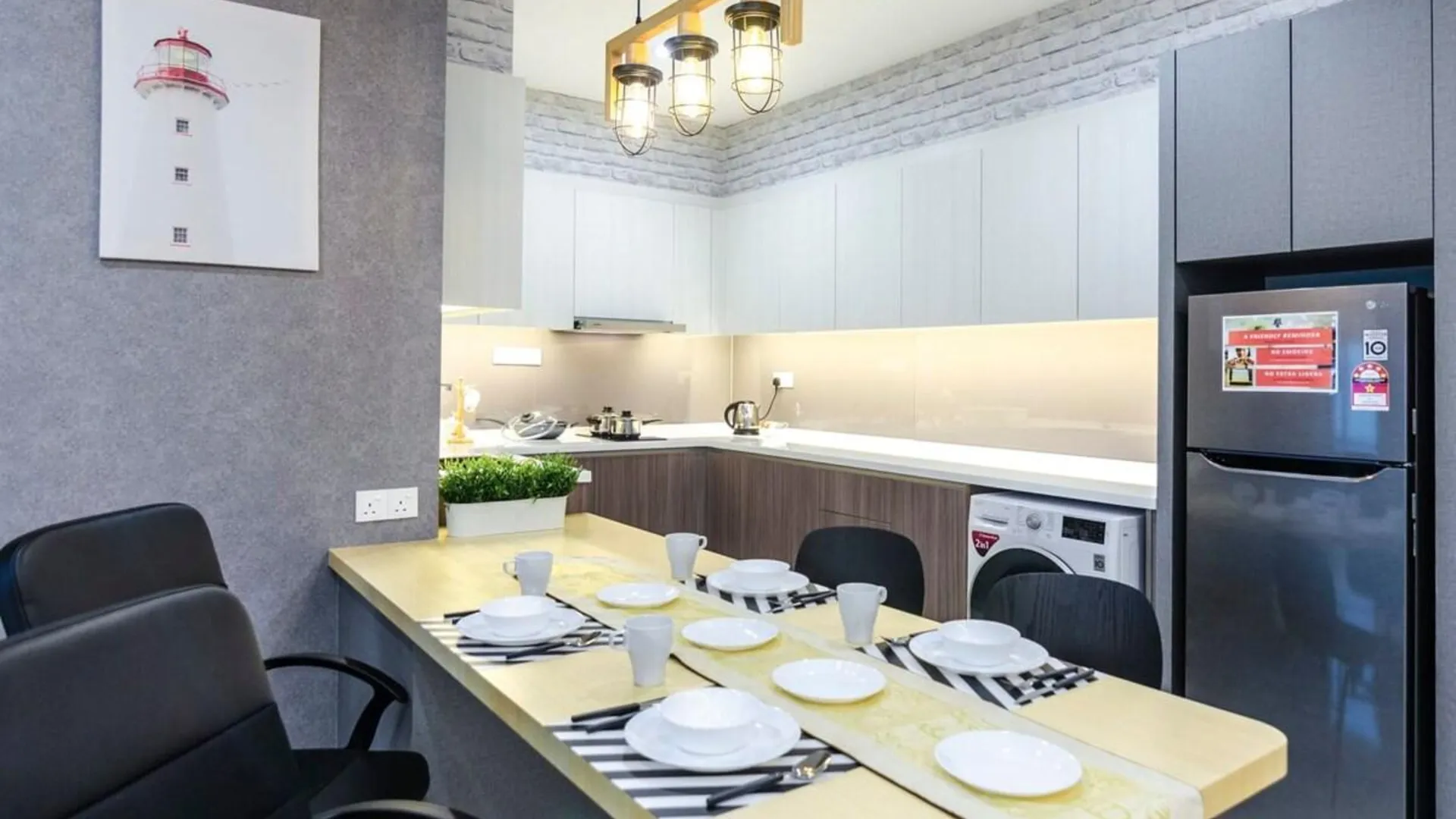 조호바루 / 조호르바루 조호바루의 프라이빗 하우스 (60m², 침실 1개, 프라이빗 욕실 1개) 3성급 싱글룸 레스토랑