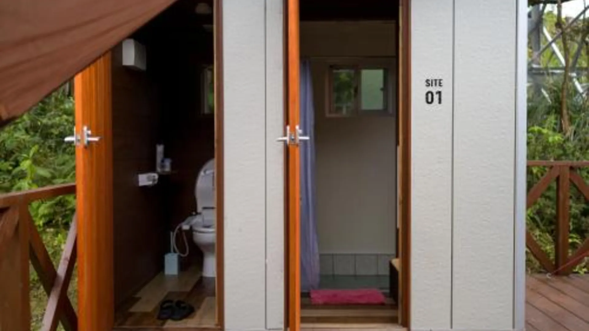 오키나와 본섬 Muribushi-PLUS Gramping TENT 4성급 싱글룸 레스토랑