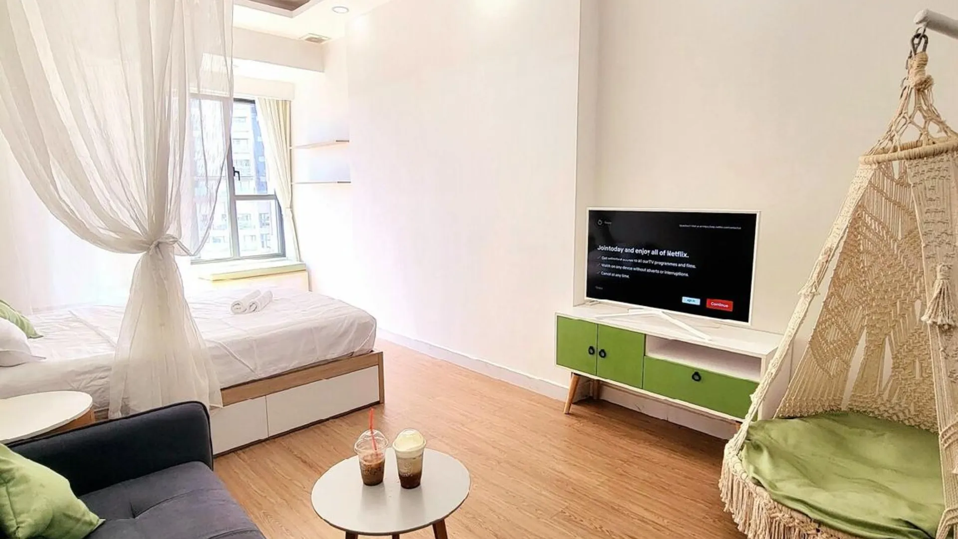 호치민 4군의 아파트먼트 (30m², 침실 1개, 프라이빗 욕실 1개) 3성급 싱글룸 스위트룸