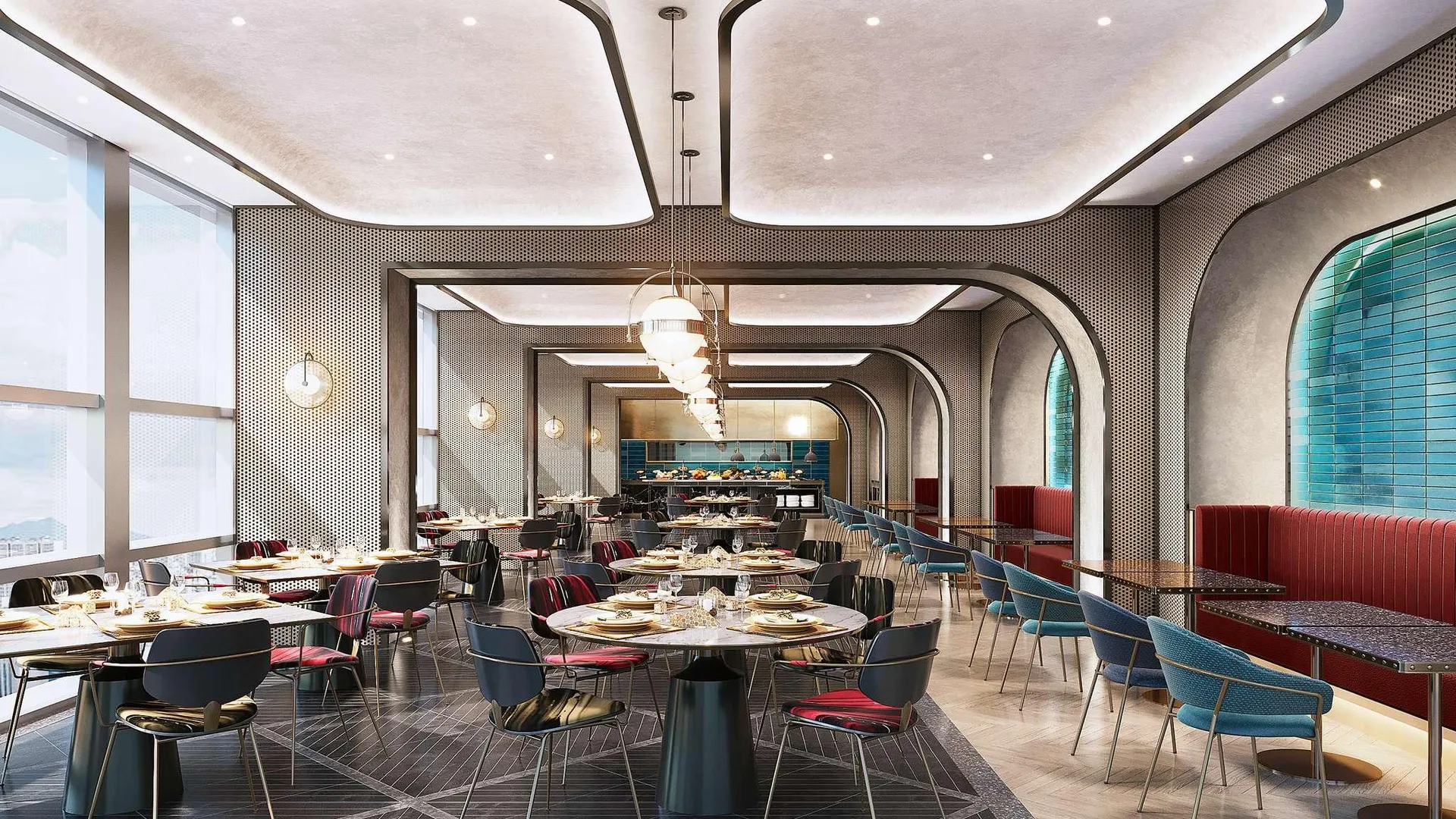 서울  풀만 앰배서더 서울 이스트폴 5성급 호텔 레스토랑